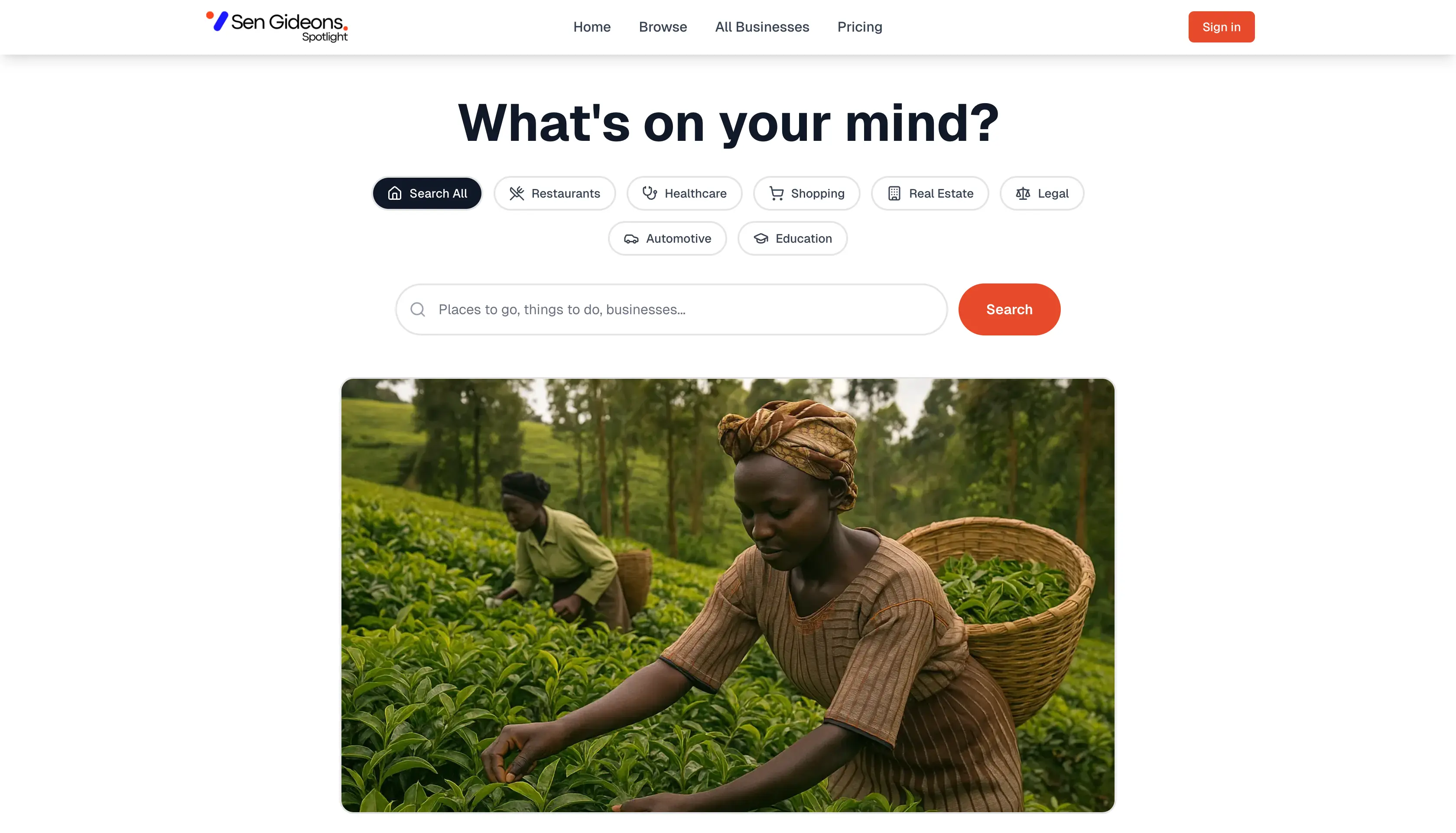 Sen Gideons Spotlight project screenshot